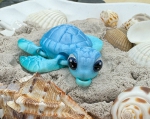 Schildkröten-Anhänger Meeresbriese Blau